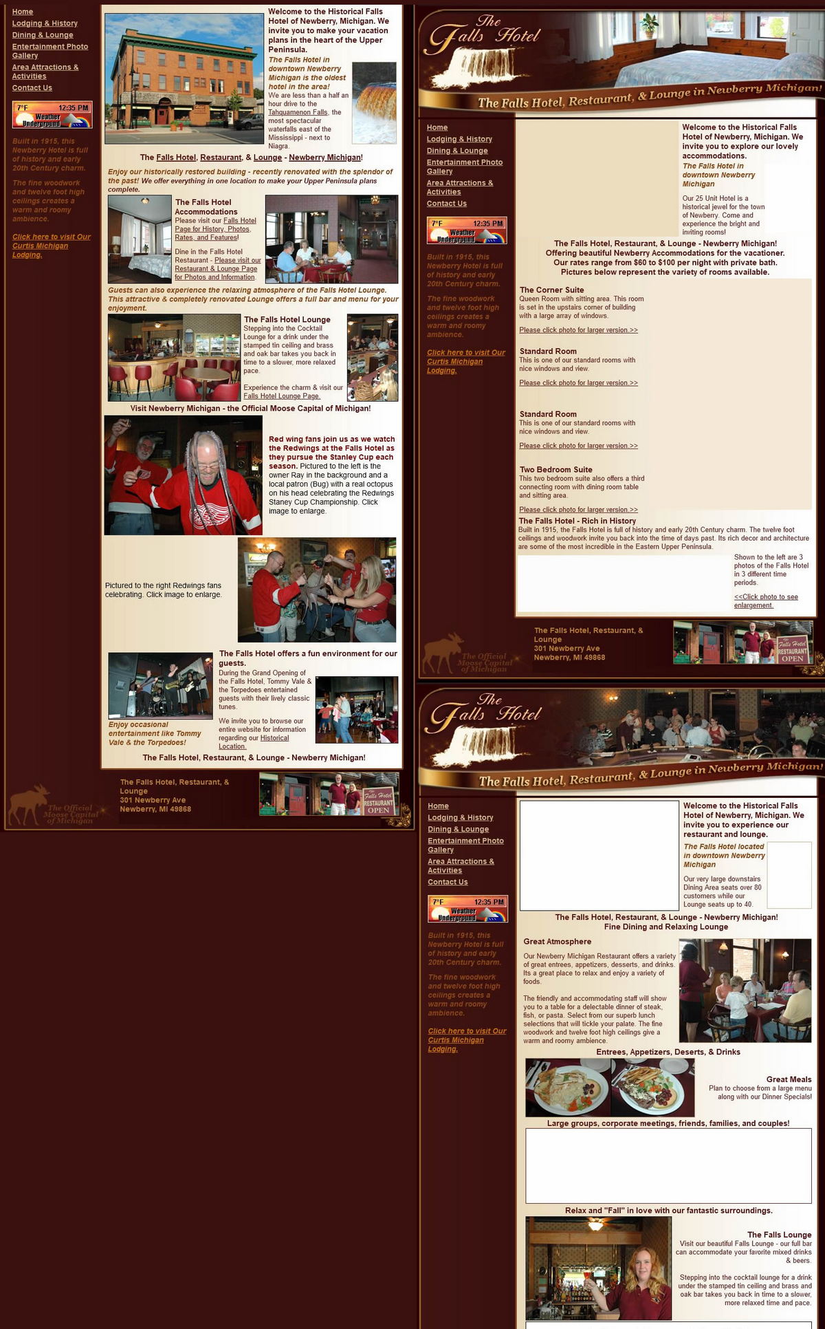 Falls Hotel (Newberry Hotel) - Archive Of Web Page (newer photo)